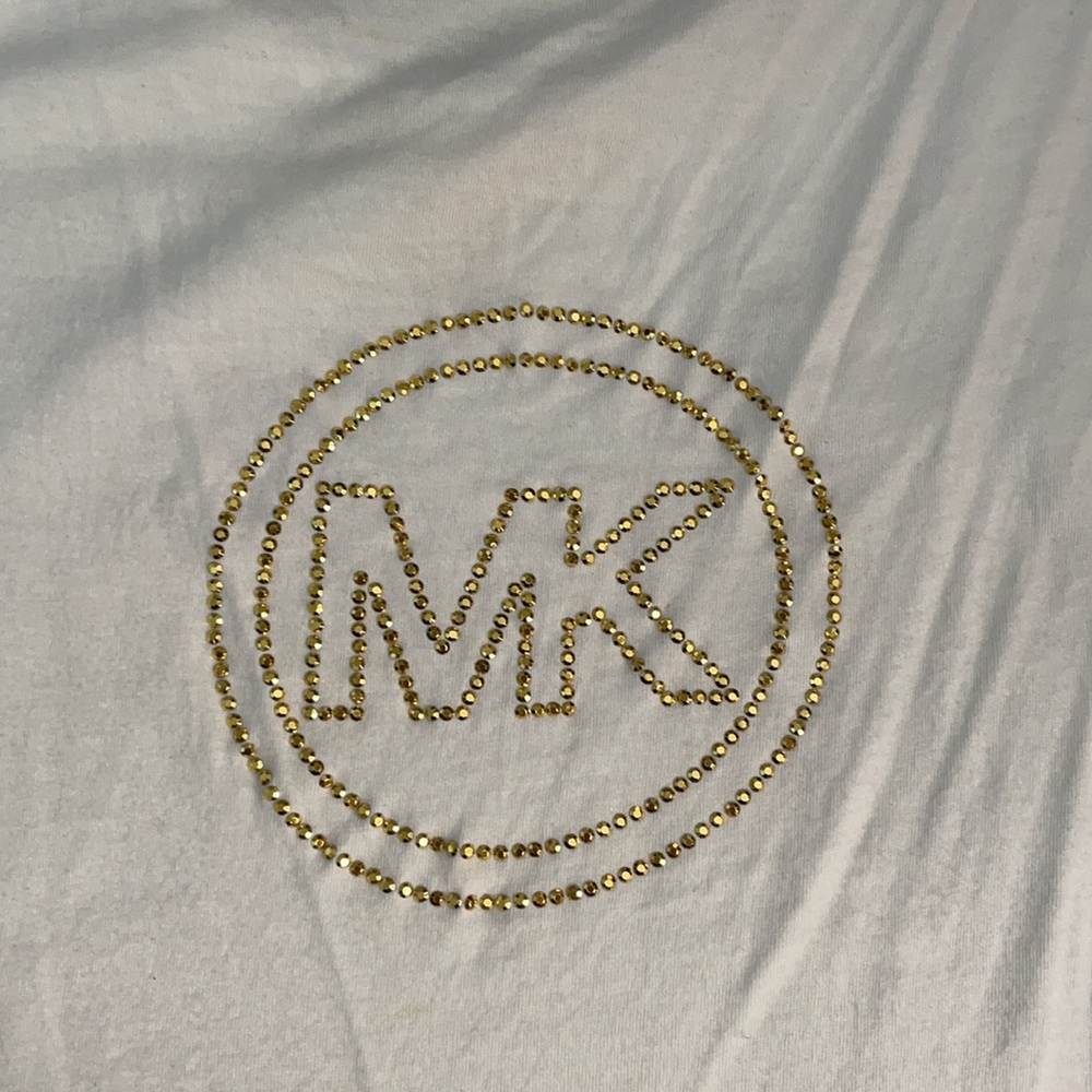 MK white cotton Tank top in Medium